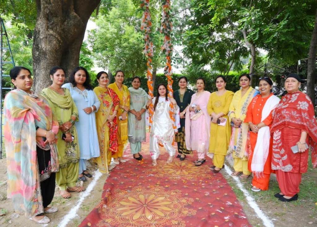 Teej festival celebrated at Sikh National College Banga